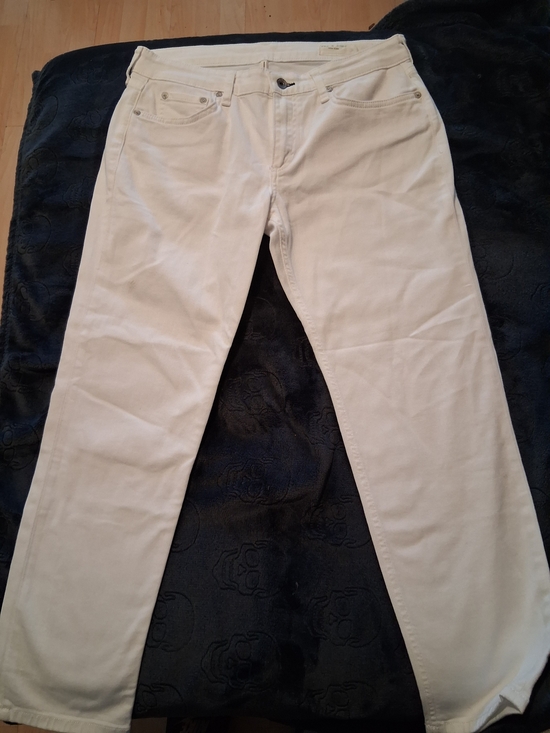 rag & bone Pants - rag & bone Cream Wide Leg Pants